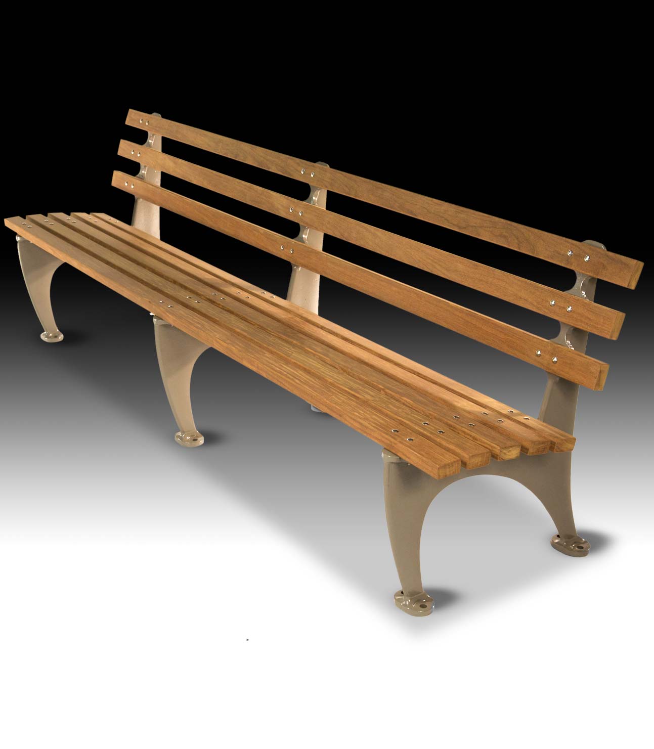 CC910 1964 World's Fair Bench4 Feet No Plaque